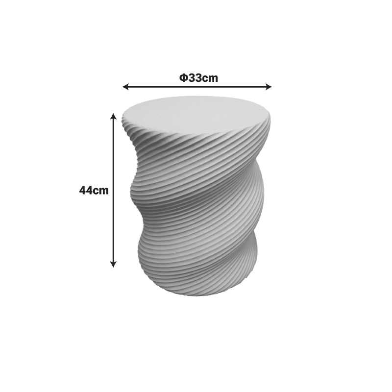 Side table Rinda ecru MGO D33x40cm