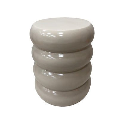 Side table Venezia white MGO D35x46cm