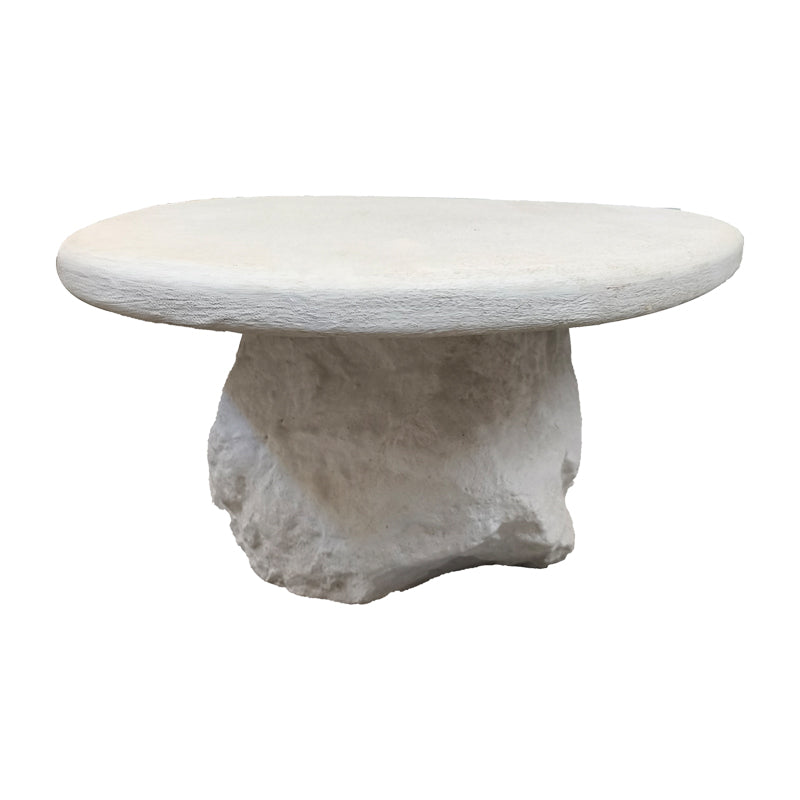 Coffee table Zinol mdf-polyresin white 105x62x32cm