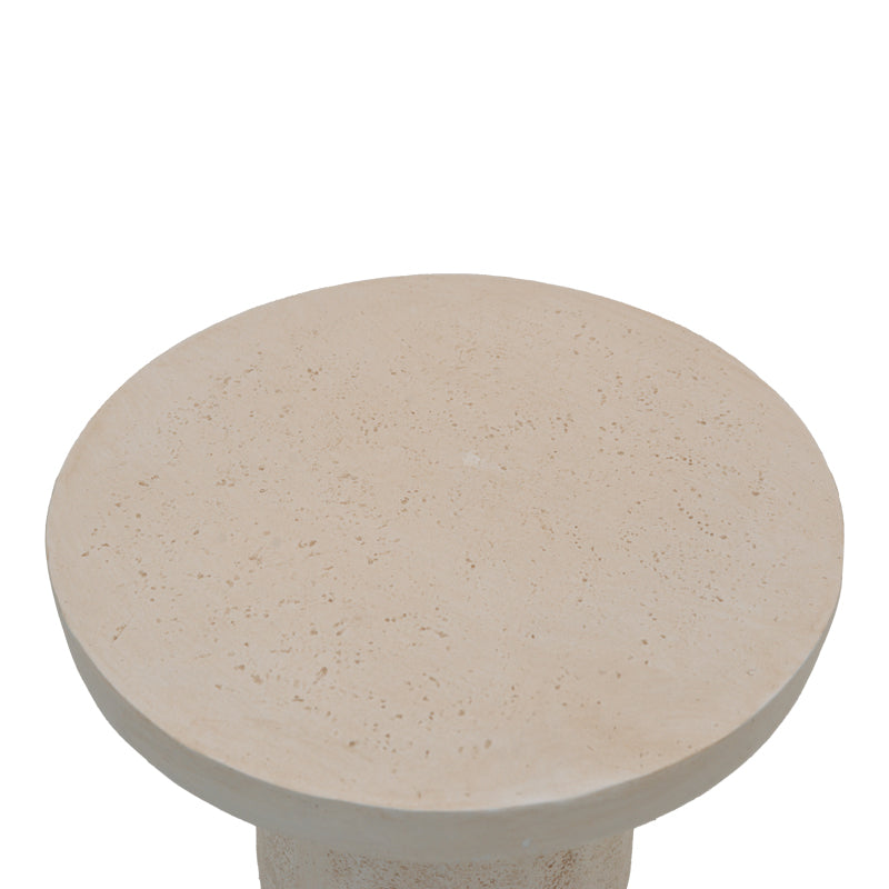 Morena MGO cream side table D50x61.5cm
