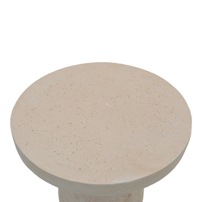 Morena MGO cream side table D50x61.5cm