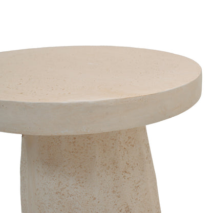Morena MGO cream side table D50x61.5cm