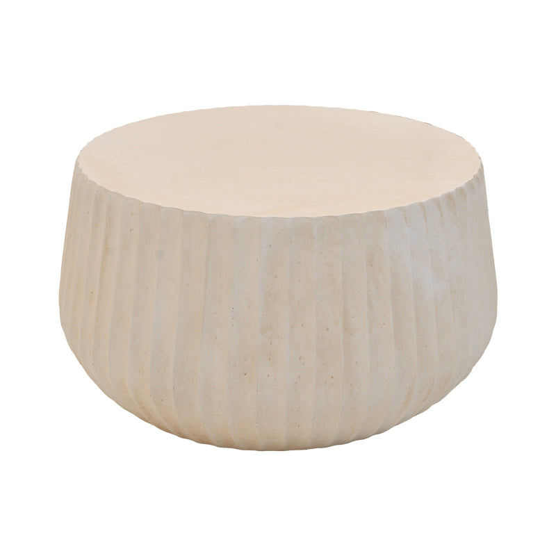 Rongo coffee table, MGO cream, D80x41cm