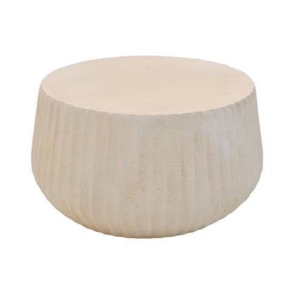 Rongo coffee table, MGO cream, D80x41cm