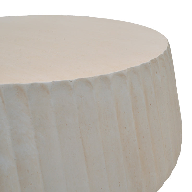 Rongo coffee table, MGO cream, D80x41cm