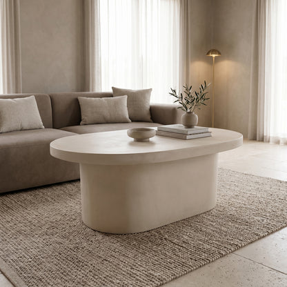 Coffee table Vooge MGO cream 100x64x39cm
