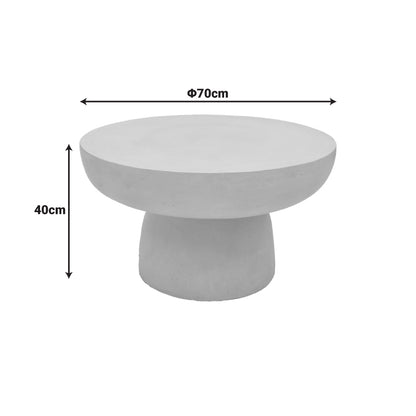 Coffee table Nuebo MGO cream D70x40cm