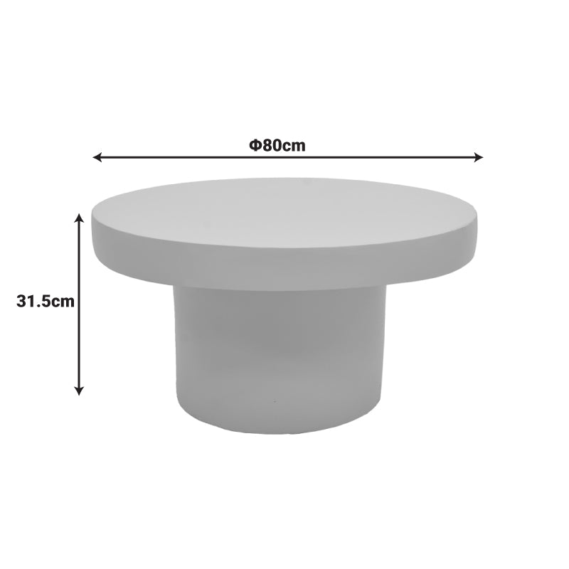 Coffee table Umbra  grey beige MGO D80x31.5cm
