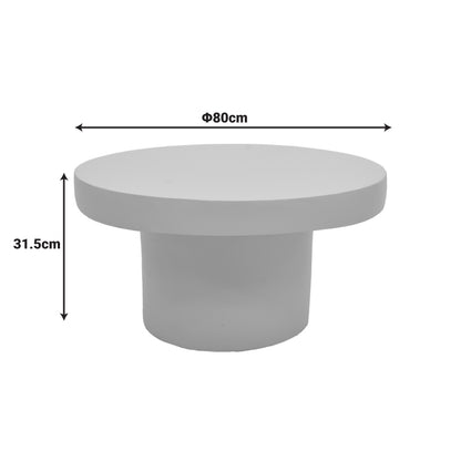 Coffee table Umbra  grey beige MGO D80x31.5cm