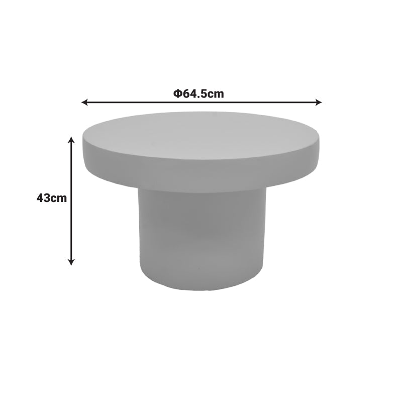 Coffee table Umbra grey beige MGO D64.5x43cm