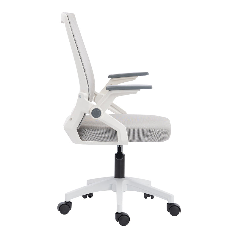 Penza office chair white - mesh grey 48x58x92-102cm