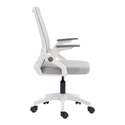 Penza office chair white - mesh grey 48x58x92-102cm