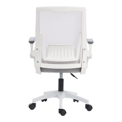 Penza office chair white - mesh grey 48x58x92-102cm