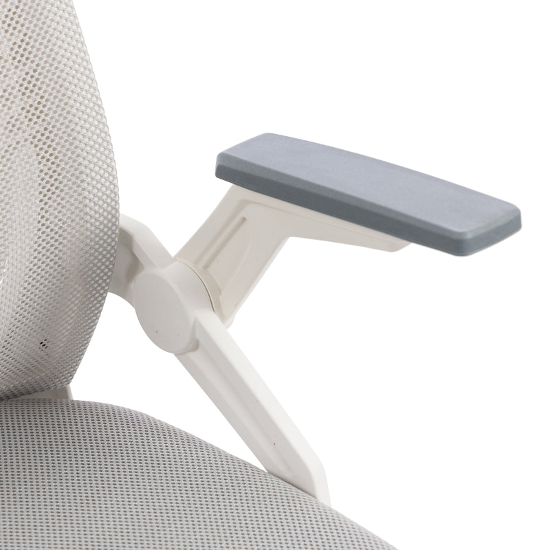 Penza office chair white - mesh grey 48x58x92-102cm
