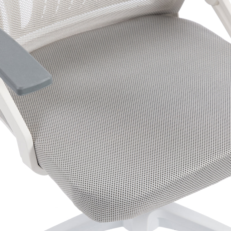 Penza office chair white - mesh grey 48x58x92-102cm