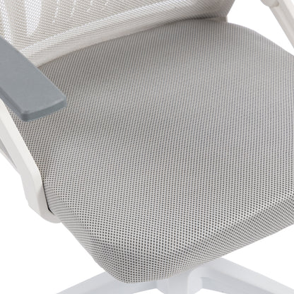 Penza office chair white - mesh grey 48x58x92-102cm