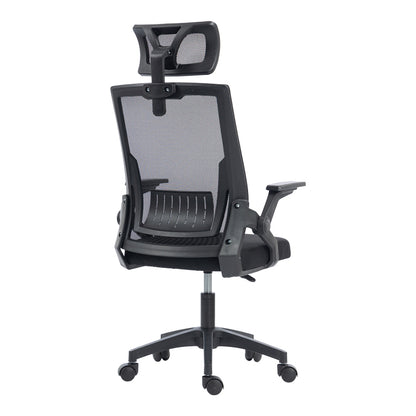 Plymot mesh office chair, black color, 48x58x112-122cm