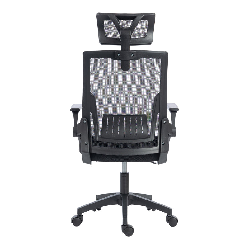 Plymot mesh office chair, black color, 48x58x112-122cm
