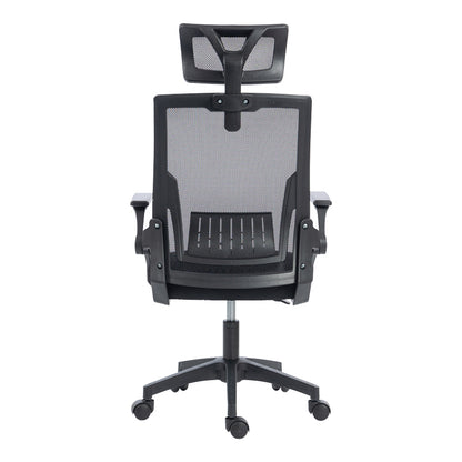 Plymot mesh office chair, black color, 48x58x112-122cm