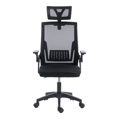 Plymot mesh office chair, black color, 48x58x112-122cm