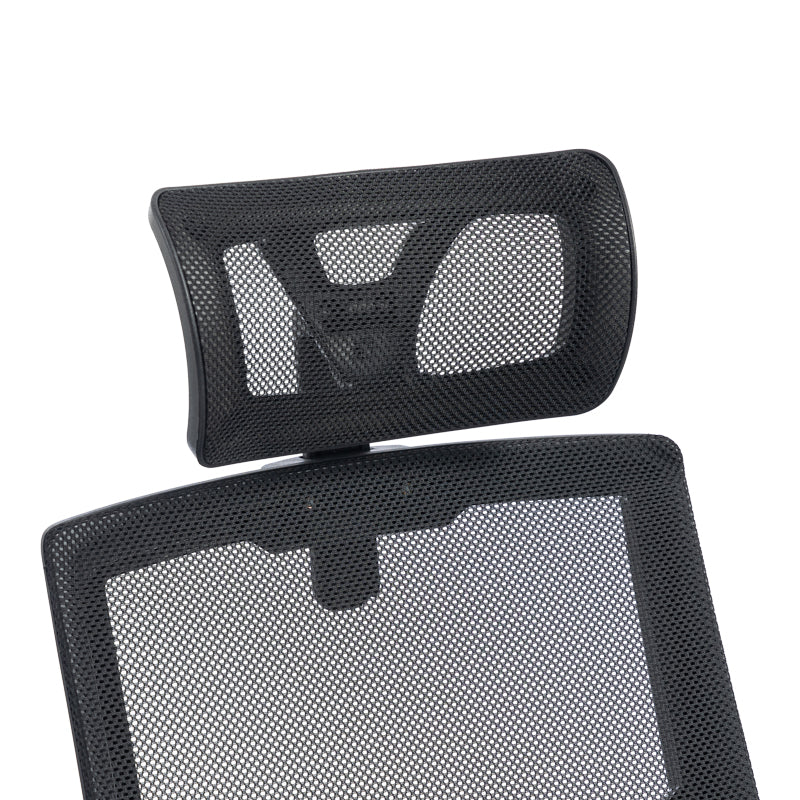 Plymot mesh office chair, black color, 48x58x112-122cm