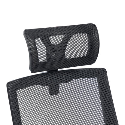 Plymot mesh office chair, black color, 48x58x112-122cm