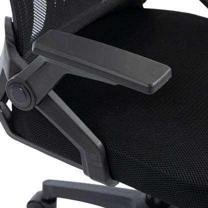 Plymot mesh office chair, black color, 48x58x112-122cm