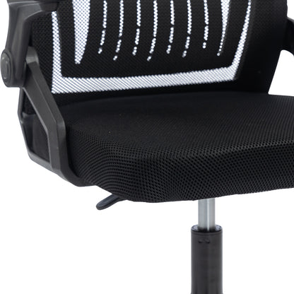 Plymot mesh office chair, black color, 48x58x112-122cm