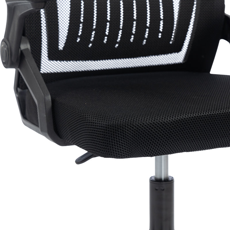 Plymot mesh office chair, black color, 48x58x112-122cm