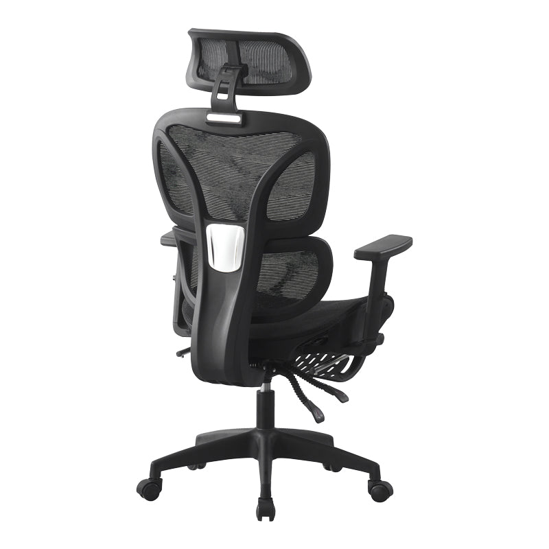 Manager's office chair with footrest Corus mesh black 62x69x125-135cm