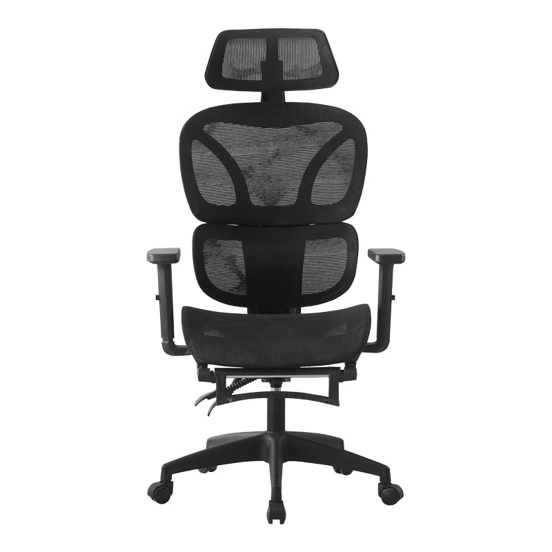 Manager's office chair with footrest Corus mesh black 62x69x125-135cm