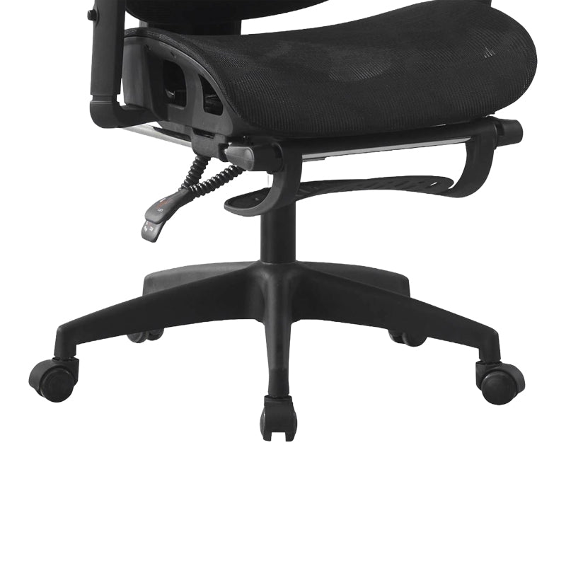 Manager's office chair with footrest Corus mesh black 62x69x125-135cm