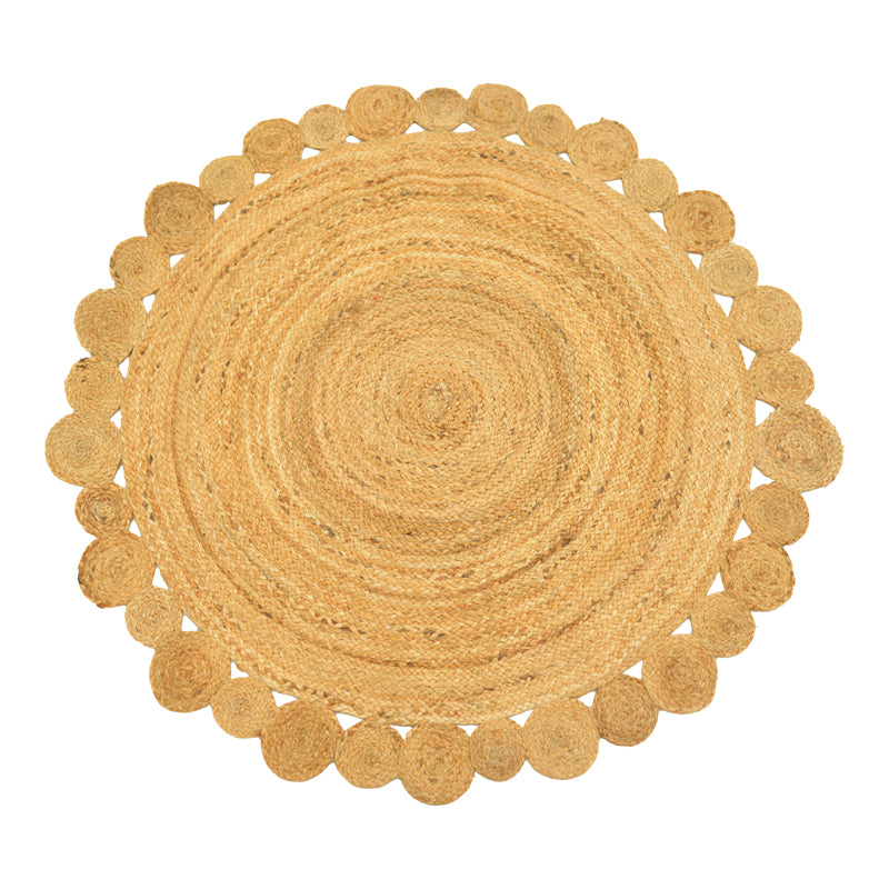 Rug Falor jute in natural color D150cm