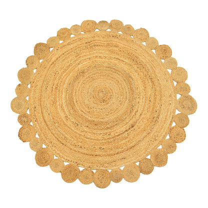 Rug Falor jute in natural color D150cm